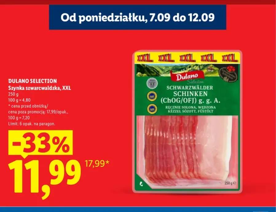 Szynka szwarcwaldzka XXL Dulano Selection