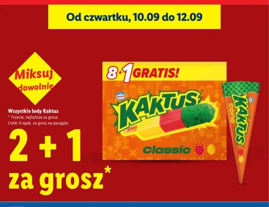 Lody Kaktus +2 warianty