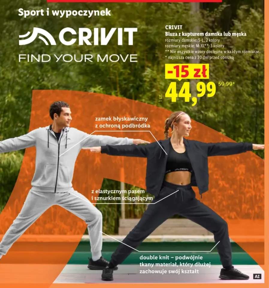 Bluza z kapturem damska Crivit +1 wariant