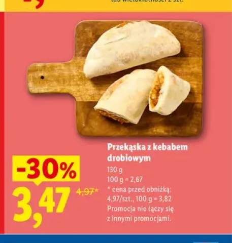 Przekąska z kebabem drobiowym