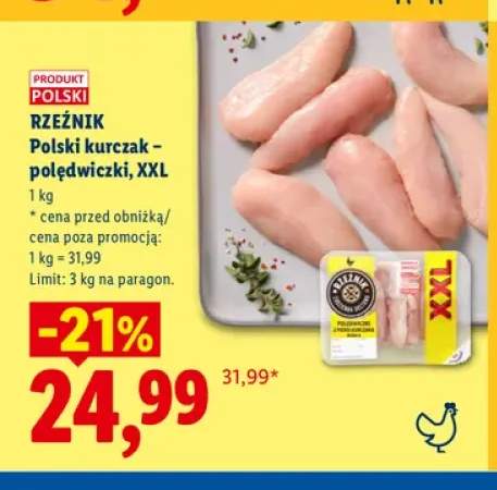 Polski kurczak - polędwiczki XXL Rzeźnik