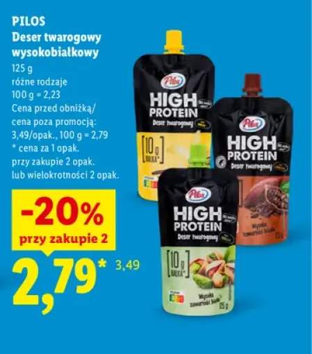 Deser twarogowy wysokobiałkowy Pilos