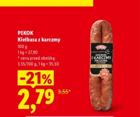 Kiełbasa z karczmy Pikok