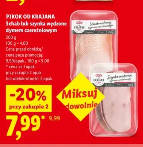 Schab wędzony dymem czereśniowym Pikok Od Krajana +1 wariant