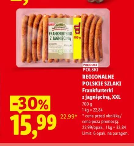 Frankfurterki z jagnięciną XXL Regionalne Polskie Szlaki