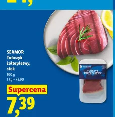Tuńczyk żółtopłetwy stek Seamor