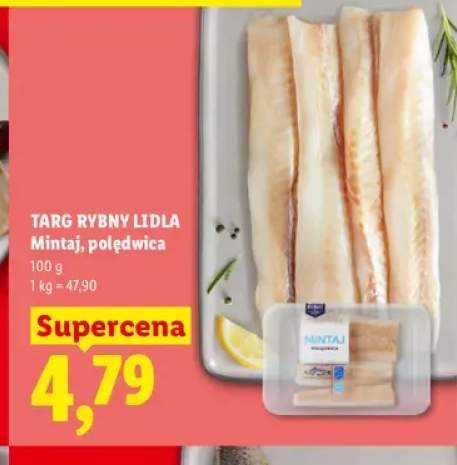 Mintaj polędwica Targ Rybny Lidla