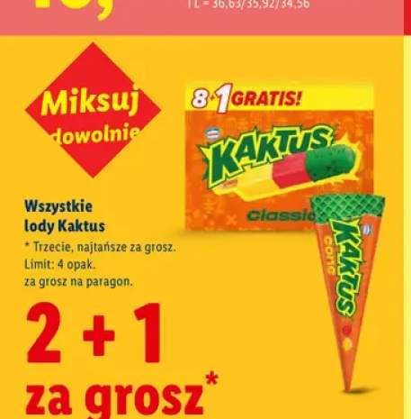 Lody Kaktus +2 warianty