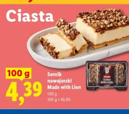 Sernik nowojorski Made with Lion