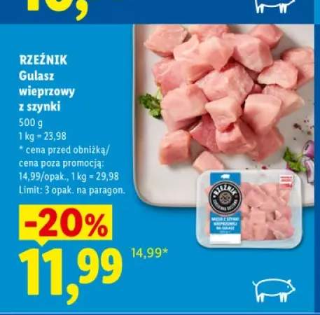 Gulasz wieprzowy z szynki Rzeźnik