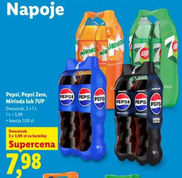 Napój gazowany Pepsi 2-pak +3 warianty