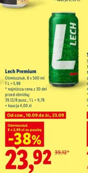 Piwo Lech Premium 8-pak 500 ml