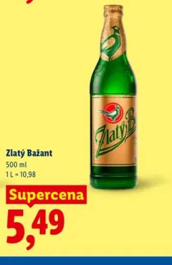 Piwo Zlatý Bažant