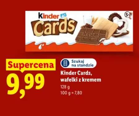 Wafelki z kremem Kinder Cards