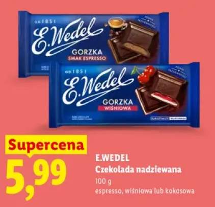 Czekolada nadziewana espresso E.Wedel +2 warianty