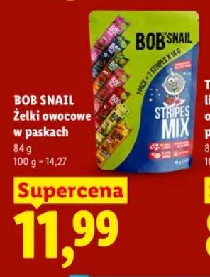 Żelki owocowe w paskach Bob Snail