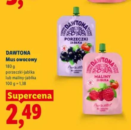 Mus owocowy porzeczki-jabłka Dawtona +1 wariant