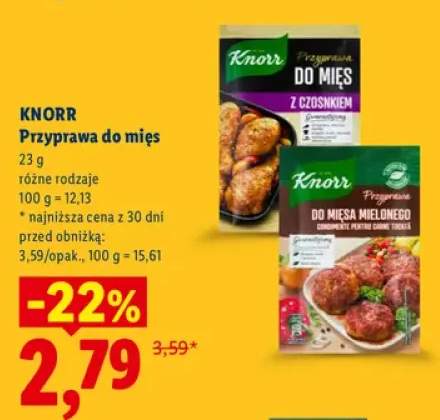 Przyprawa do mięs z czosnkiem Knorr +1 wariant