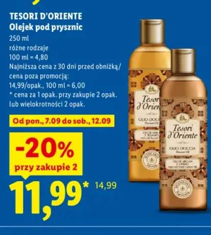 Olejek pod prysznic Tesori d'Oriente