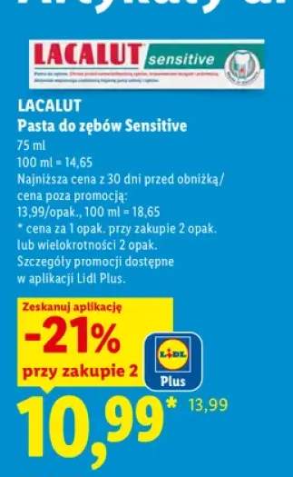 Pasta do zębów Sensitive Lacalut
