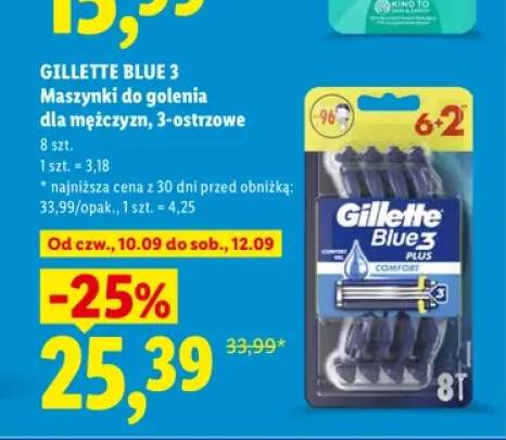 Maszynki do golenia dla mężczyzn 3-ostrzowe Gillette Blue 3
