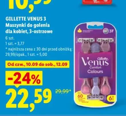Maszynki do golenia dla kobiet 3-ostrzowe Gillette Venus 3