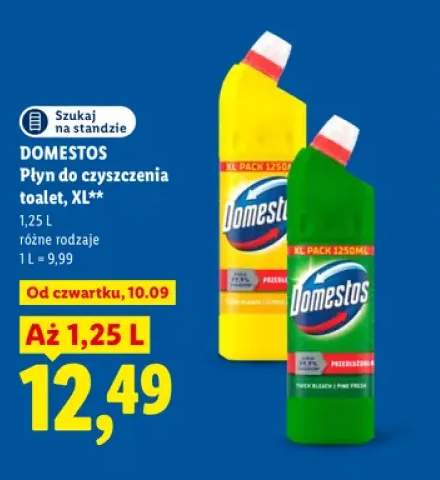 Płyn do czyszczenia toalet XL Domestos