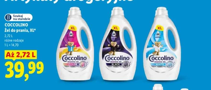 Żel do prania XL Color Coccolino +2 warianty