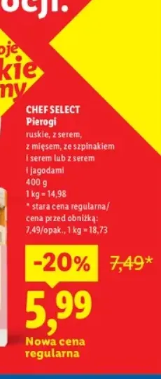 Pierogi ruskie Chef Select +4 warianty