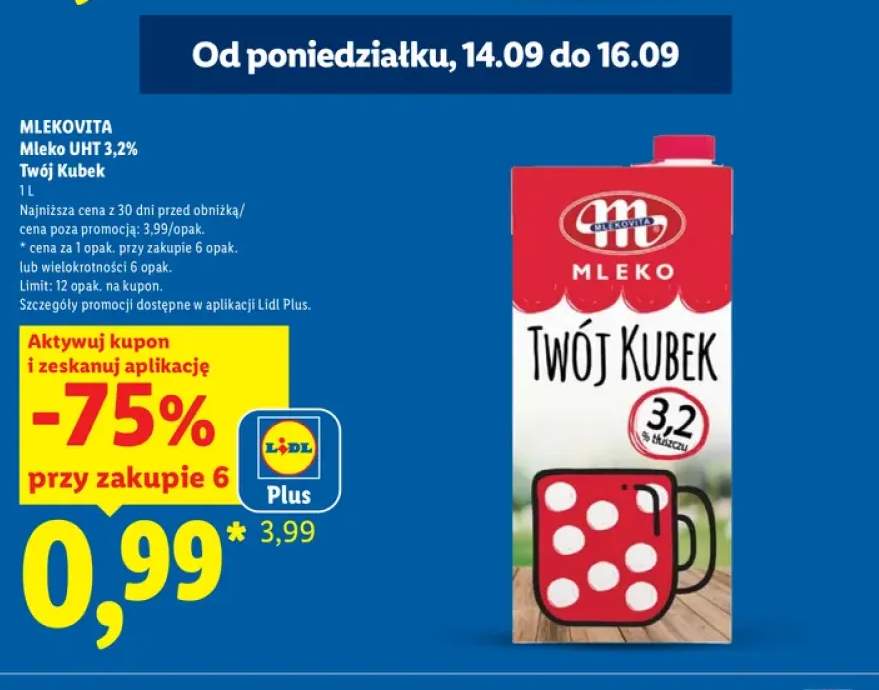 Mleko UHT Twój Kubek Mlekovita 3,2%