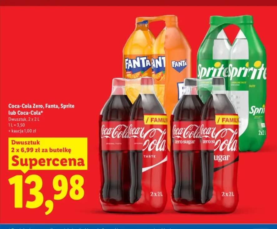 Napój gazowany Coca-Cola Zero 2-pak +3 warianty