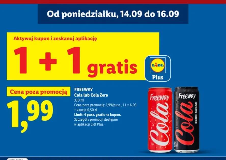 Napój gazowany Freeway Cola +1 wariant