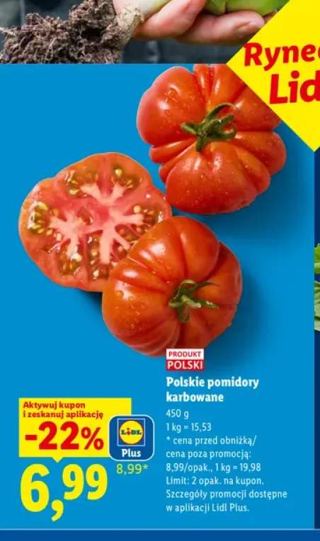 Polskie pomidory karbowane Ryneczek Lidla