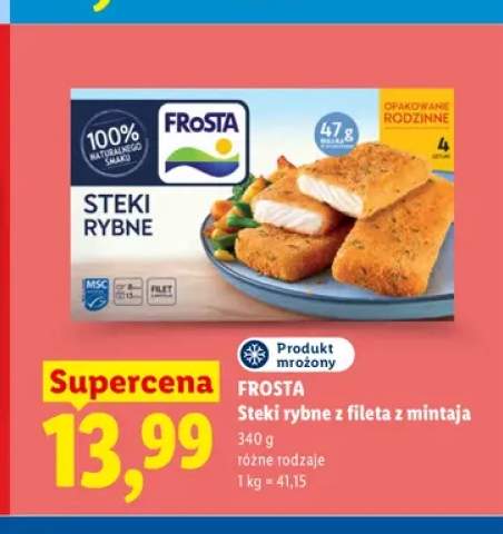 Steki rybne z fileta z mintaja Frosta