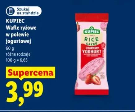 Wafle ryżowe w polewie jogurtowej Kupiec