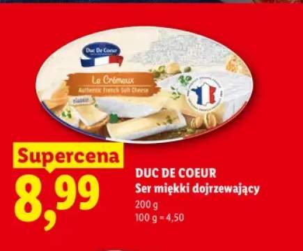 Ser miękki dojrzewający Duc De Coeur