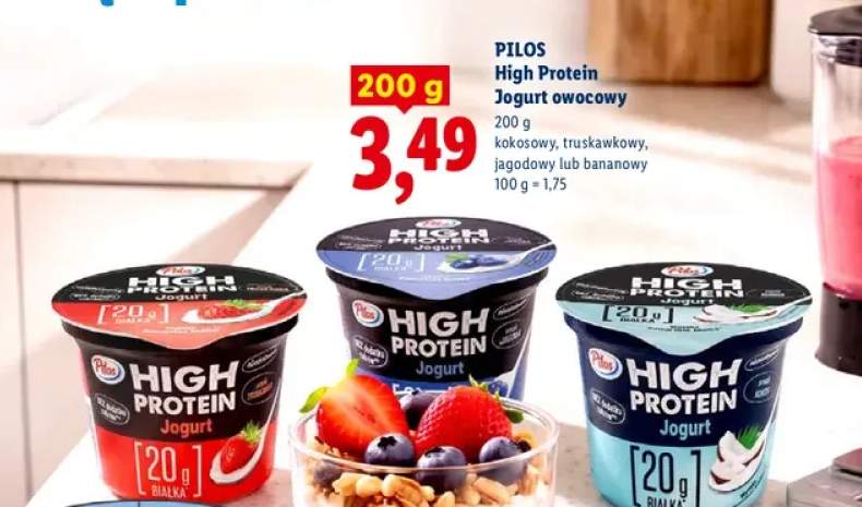 Jogurt owocowy High Protein kokosowy Pilos +3 warianty