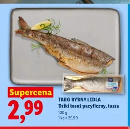 Dziki łosoś pacyficzny tusza Targ Rybny Lidla