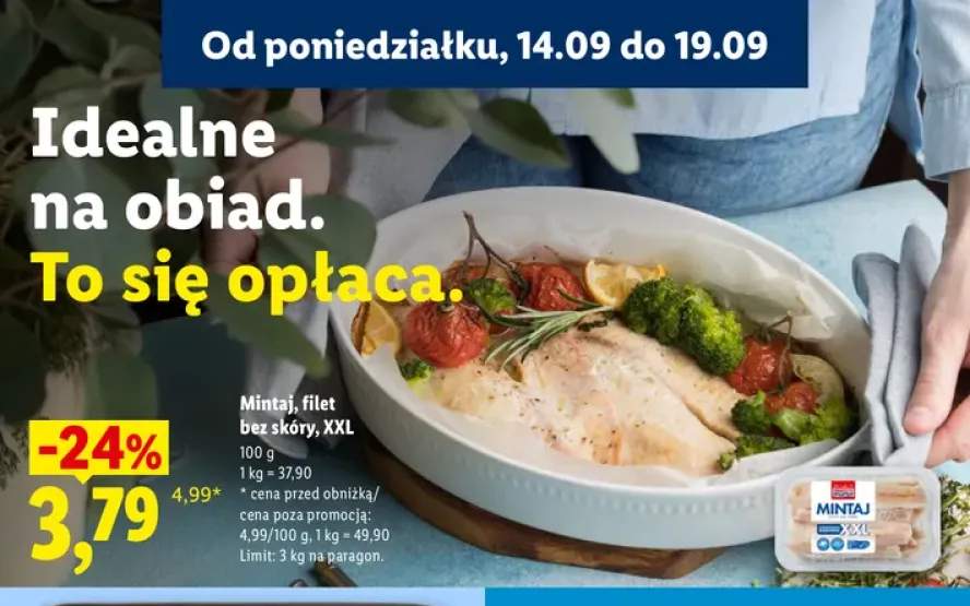 Mintaj filet bez skóry XXL