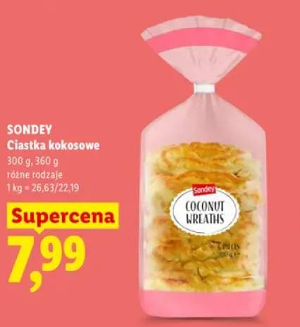 Ciastka kokosowe Sondey