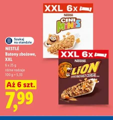 Batony zbożowe Cini Minis XXL 6-pak Nestlé +1 wariant