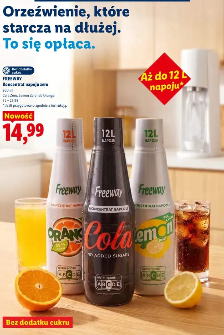 Koncentrat napoju zero Cola Zero Freeway +2 warianty