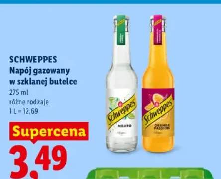 Napój gazowany w szklanej butelce Schweppes Orange Passion +1 wariant