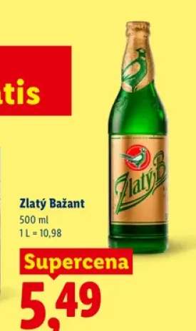 Piwo Zlatý Bažant