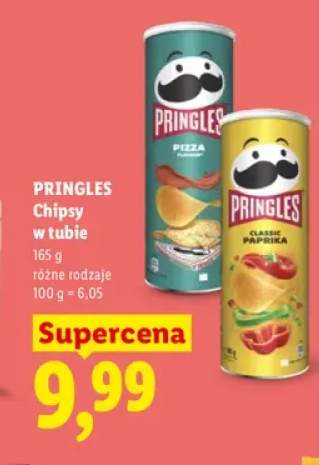Chipsy w tubie pizza Pringles +1 wariant