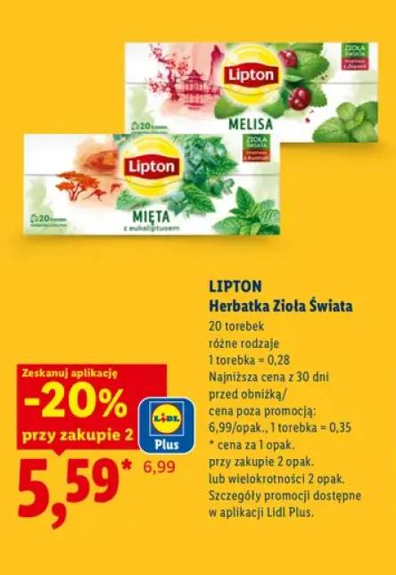 Herbatka Zioła Świata Lipton