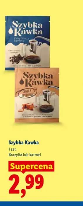 Kawa mielona Szybka Kawka karmel +1 wariant