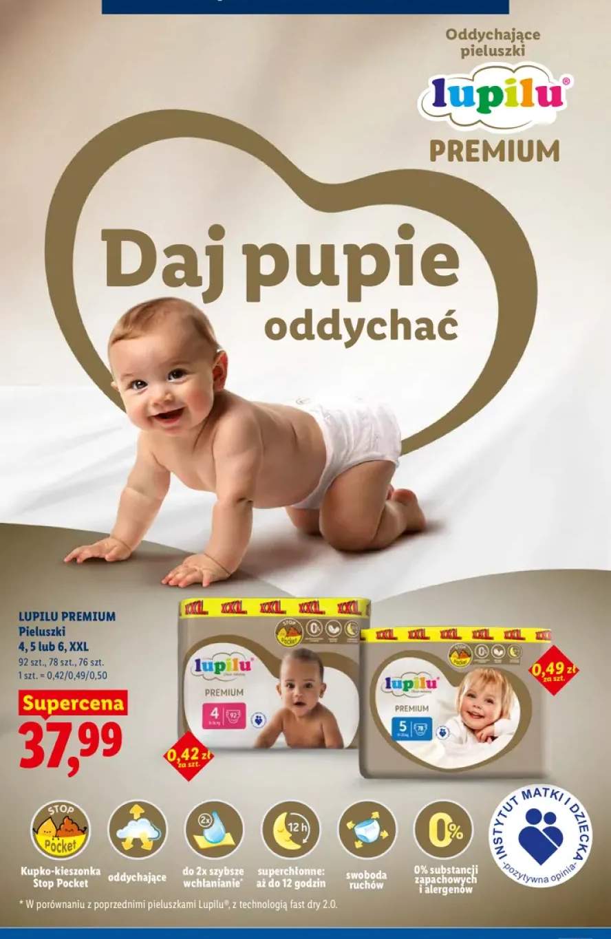 Pieluszki Lupilu Premium 4 XXL +2 warianty