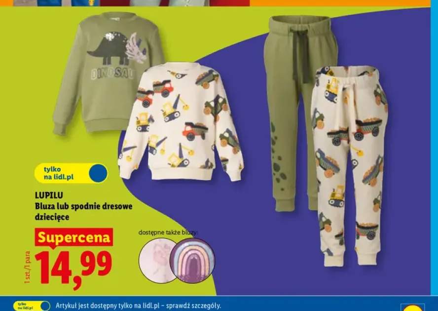 Bluza dresowa dziecięca Lupilu +1 wariant