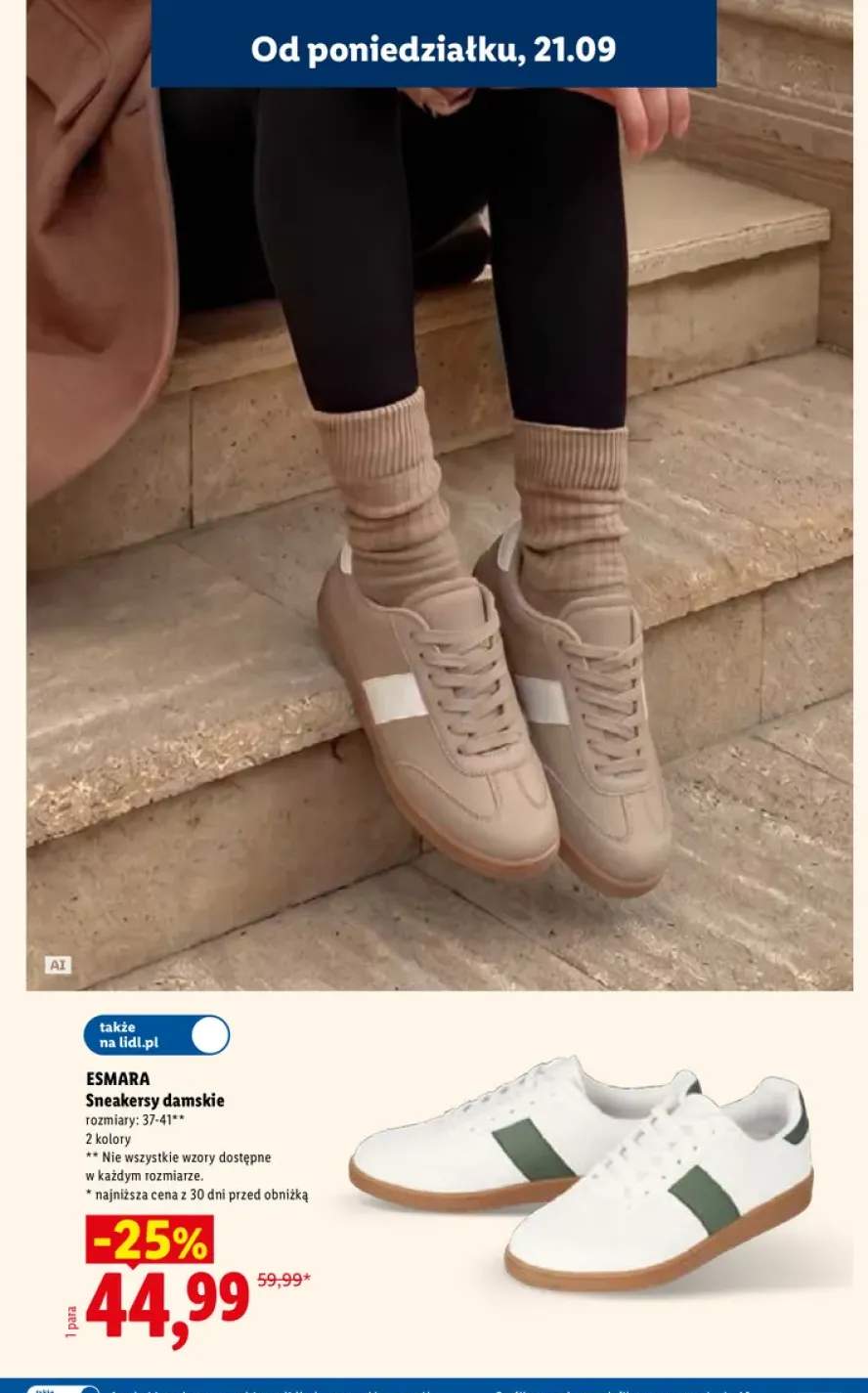 Sneakersy damskie Esmara